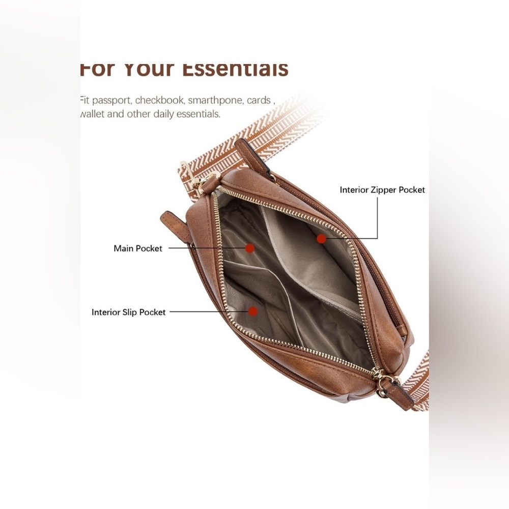 Bostanten Tan Crossbody Bag - Picture 3 of 7